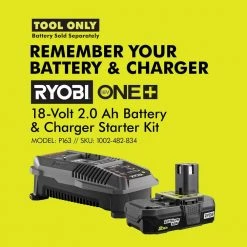 RYOBI ONE+ 18V Cordless High Pressure Inflator with Digital Gauge with HIGH PERFORMANCE 4.0 Ah Battery and Charger Kit -Air Compressors Shop ryobi inflators p737d psk004 fa 1000