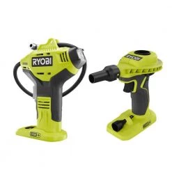 RYOBI ONE+ 18V Cordless Power Inflator and High Volume Inflator 2-Tool Combo Kit (Tools Only)