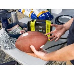 RYOBI ONE+ 18V Cordless Dual Function Inflator/Deflator with 2.0 Ah Battery -Air Compressors Shop ryobi inflators p747 pbp006 77 1000