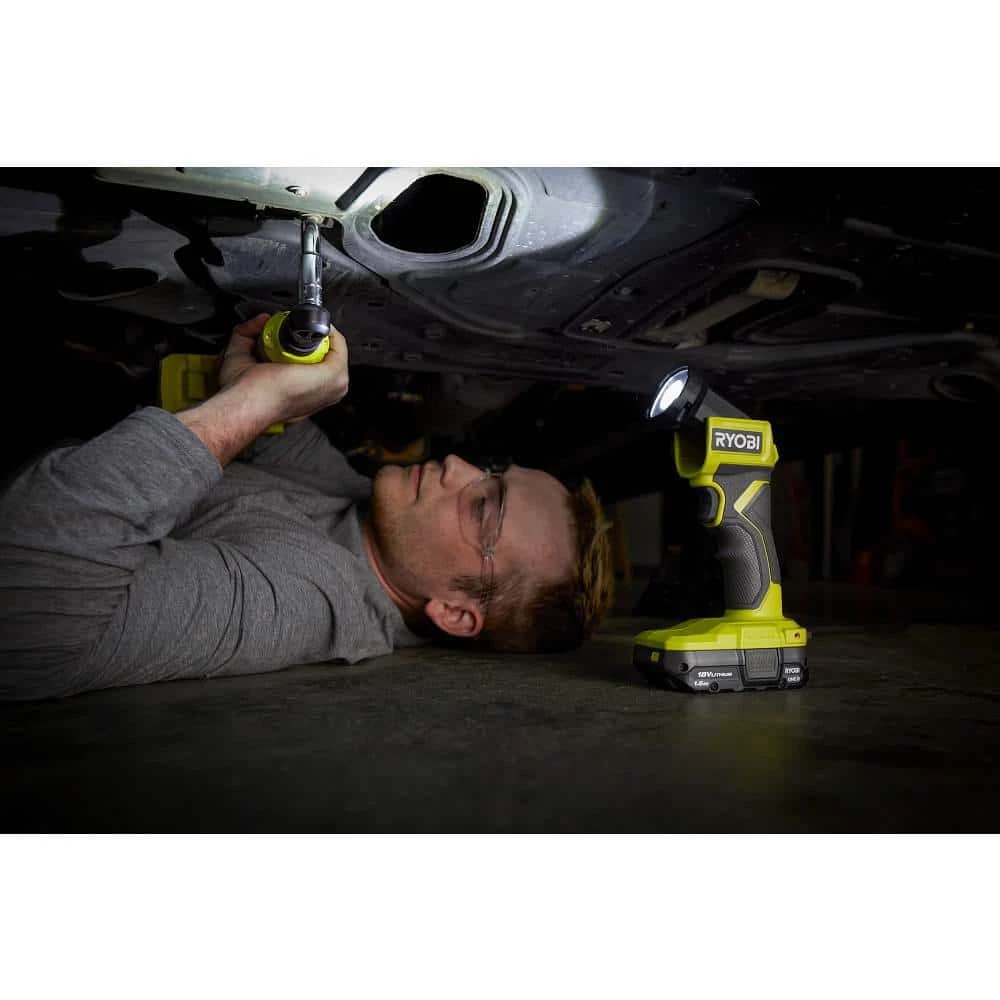 RYOBI ONE+ 18V Cordless 2-Tool Combo Kit with Dual Function Inflator and LED Light (Tools Only) 5 RYOBI ONE+ 18V Cordless 2-Tool Combo Kit with Dual Function Inflator and LED Light (Tools Only) - Image 5