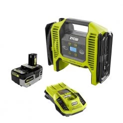 RYOBI ONE+ 18V Cordless Dual Function Inflator/Deflator with HIGH PERFORMANCE 4.0 Ah Battery and Charger Kit