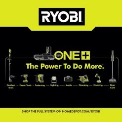 RYOBI ONE+ 18V Cordless Compression Drive 3/8 in. Crown Stapler with Lithium-Ion 2.0 Ah Compact Battery -Air Compressors Shop ryobi pneumatic staplers p317 pbp006 31 1000