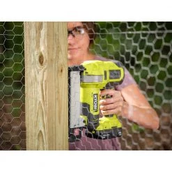 RYOBI ONE+ 18V 18-Gauge Cordless AirStrike Narrow Crown Stapler (Tool Only) -Air Compressors Shop ryobi pneumatic staplers p361 4f 1000