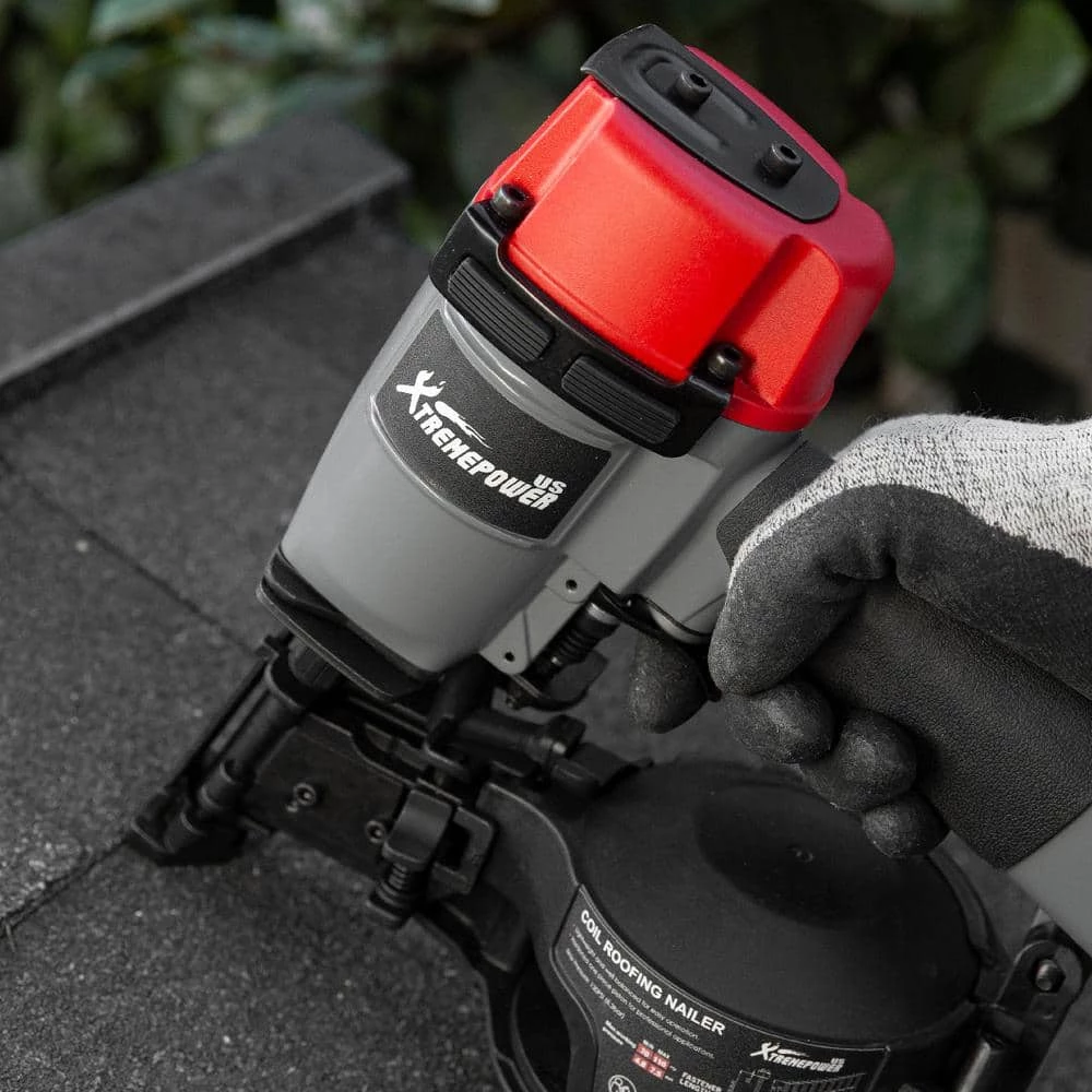 XtremepowerUS Professional Coil Roofing Nailer 7/8 in. to 1-3/4 in. Nail Gun Pneumatic Air Tools 5 XtremepowerUS Professional Coil Roofing Nailer 7/8 in. to 1-3/4 in. Nail Gun Pneumatic Air Tools - Image 5